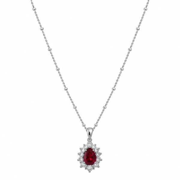 Natural Garnet Pendant Necklace
