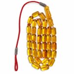 Natural Baltic Amber Misbah 22g 36Beads 7X14mm