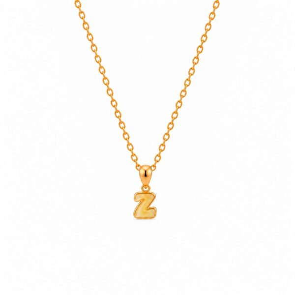 Classic Amber Alphabet Pendant