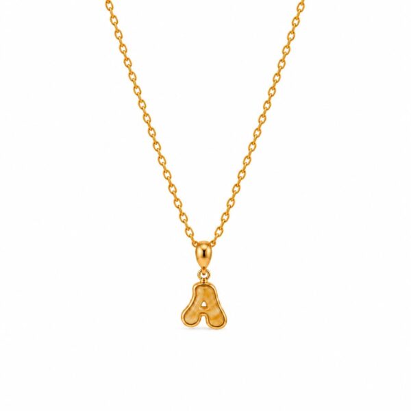 Classic Amber Alphabet Pendant