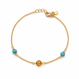 amtu22.jpeg Baltic Amber & Turquoise Bracelet
