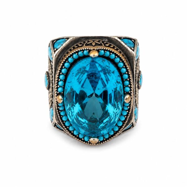 Aquamarine Stone Rings