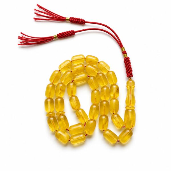 ba66.jpeg Natural Baltic Amber Misbaha 15g 35Beads 7X11mm