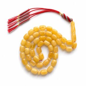 bar6.jpeg Natural Baltic Amber Misbah 29g 48 Beads 8X11mm