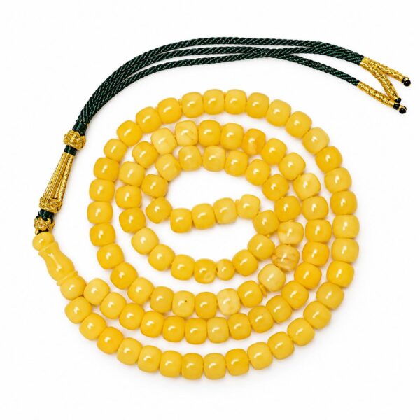 Natural Baltic Amber Misbah 25g 69 Tire Beads 8mm