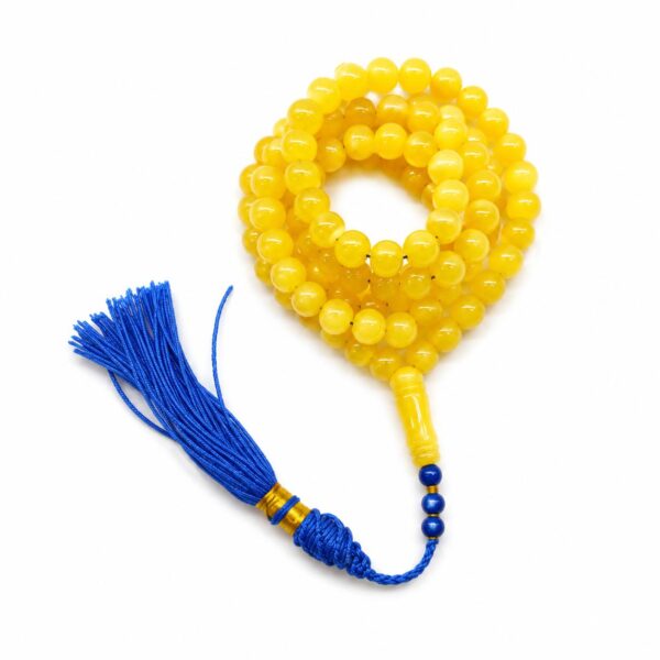 bluekar.jpeg Natural Baltic Amber Misbah 30g 99 Beads 8mm