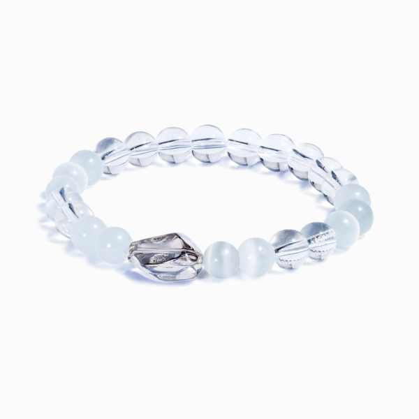 Clear Quartz & Selenite 'Fresh Start' Bracelet