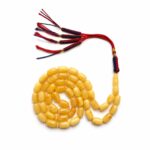 Natural Baltic Amber Misbah 24g 47Beads 8X12mm