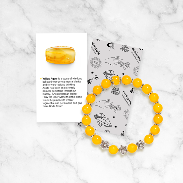 Yellow Agate 'Sunshine' Bracelet