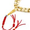 Ivory Pressed Amber Misbah 30g 45Beads 10X8mm
