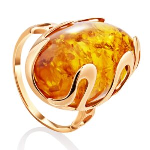 Volumetric Natural Amber Ring