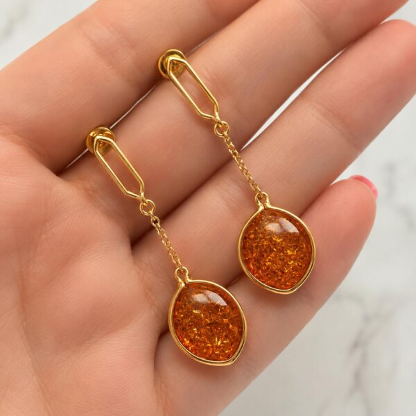 Aurora Amber Earrings