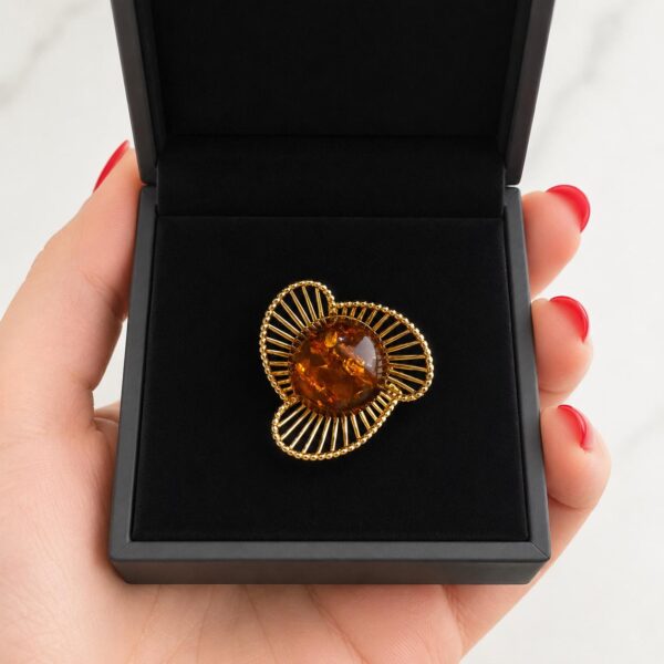 Amber Radiance Ring
