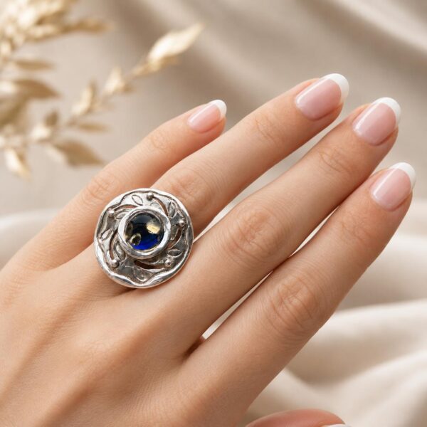 fmc.jpeg Vintage Blue Amber Ring