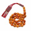 Antique German Amber Misbah 24g 33Beads 9X12mm