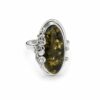 Emerald Glow Amber Ring