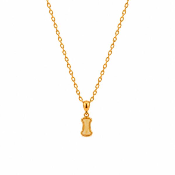 Classic Amber Alphabet Pendant