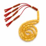 Natural Baltic Amber Misbah 25g 48Beads 8X11mm