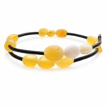 Lemon & Honey Baltic Amber Double Strand Bracelet