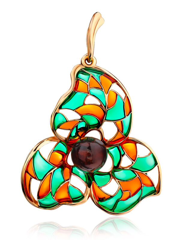 neobychnaya_emalevaya_podveska_s_naturalnym_baltiyskim_yantaryem_verona.jpg Enamel & Baltic Amber Pendants