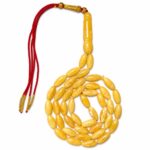 Natural Baltic Amber Misbah 28g 47beads 7X17mm