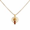 Amber Palm Pendant