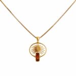 Amber Palm Pendant
