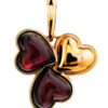 Trinity Hearts Amber Pendant