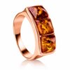 Trio Amber Mosaic Ring
