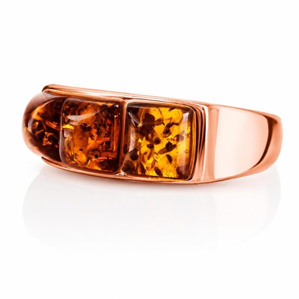 Trio Amber Mosaic Ring