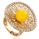 Amber Sparkle Ring
