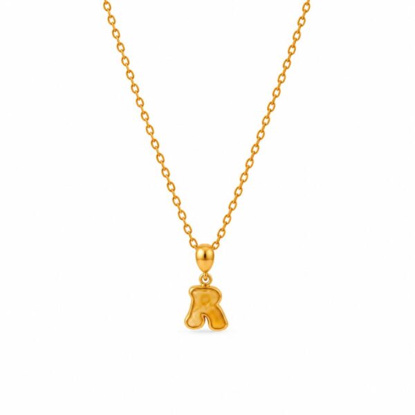 Classic Amber Alphabet Pendant