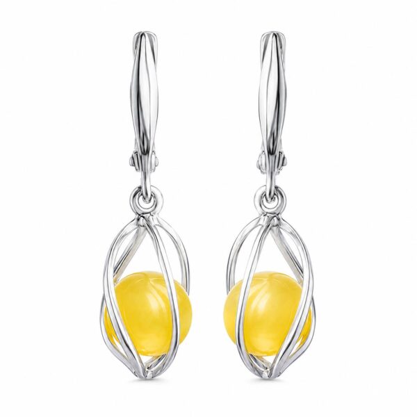 Honey Amber Earrings