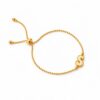 smk Amber Initial Braceletes
