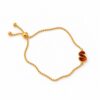 suz Amber Initial Braceletes