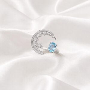 Celestial Blue Topaz Ring