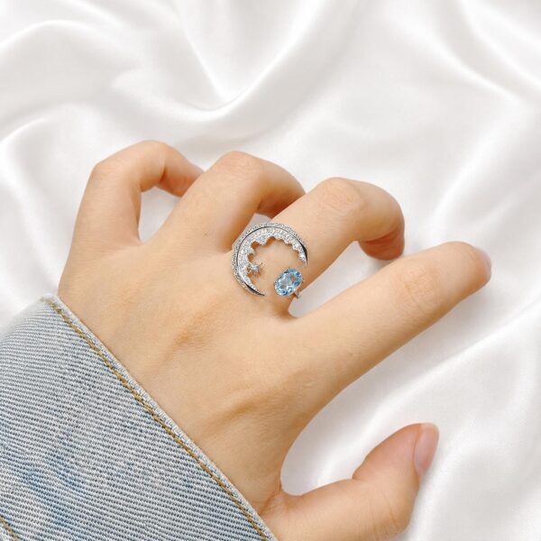 Celestial Blue Topaz Ring