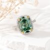 Halo Tourmaline Ring