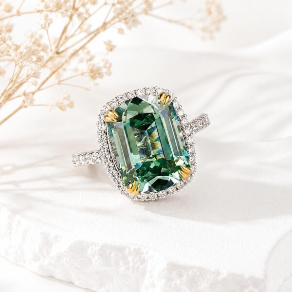 Halo Tourmaline Ring