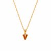Classic Amber Alphabet Pendant