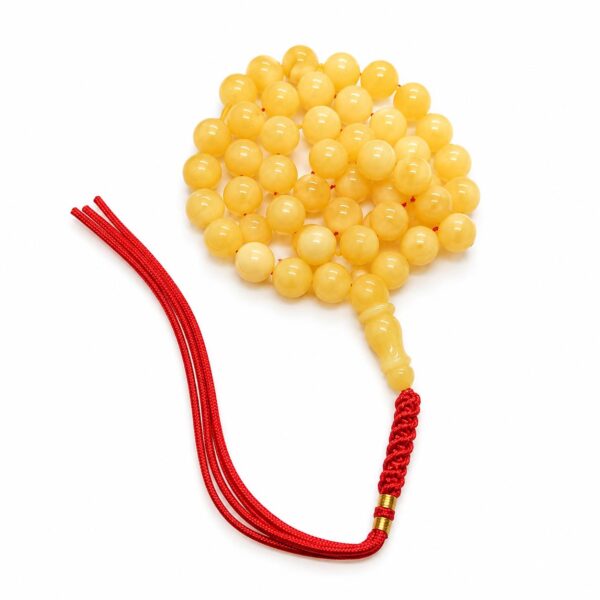 Natural Baltic Amber Misbah 29g 69 Round Beads 9mm