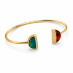 Luna Amber & Green Aqeeq Bangle